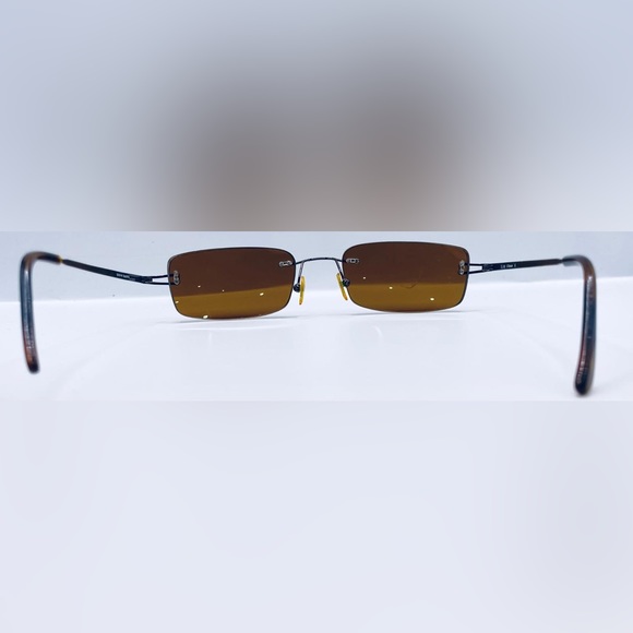 Saige Bronze Oval Sunglasses Frames Only - Picture 6 of 8